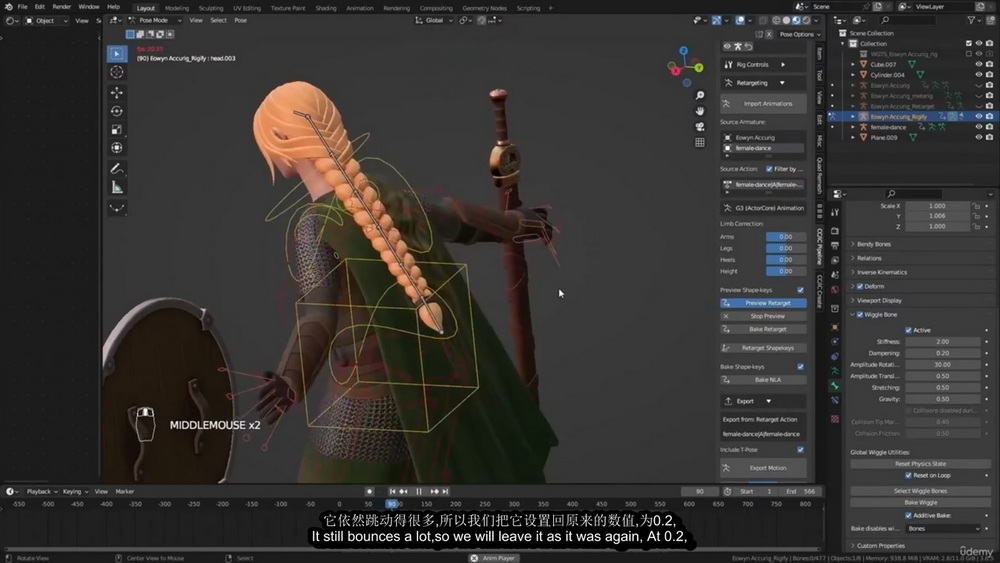 [Parabox 3D学院-国语]Blender3.3为电子游戏创建风格化的角色