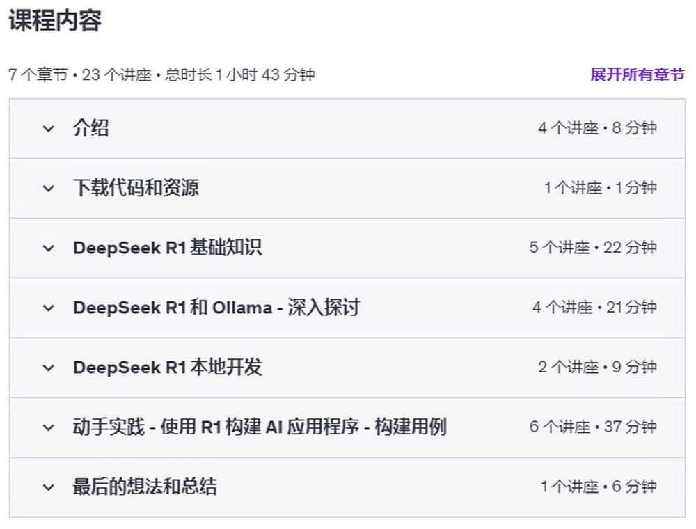 [udemy学院-国语]DeepSeek AI R1 & Ollama指南：构建本地AI应用