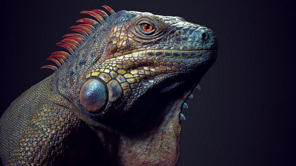 [artstation学院-Artruism.D-国语]substance painter生物实时纹理绘制：鬣蜥